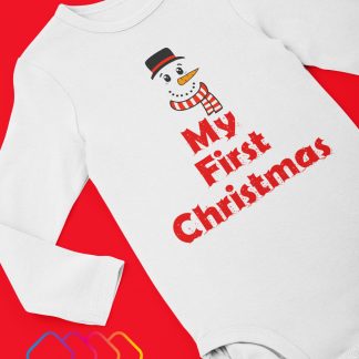 Бебешко боди "My First Christmas"