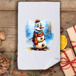 Коледна кърпа с принт снежен човек