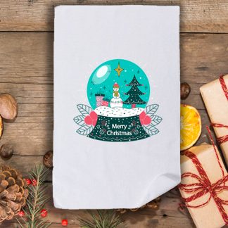 Коледна кърпа с принт стъклена топка