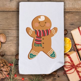 Коледна кърпа с принт бисквитка 2