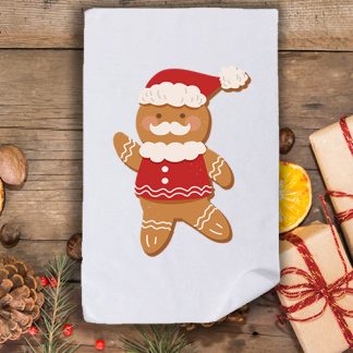 Коледна кърпа с принт бисквитка 3