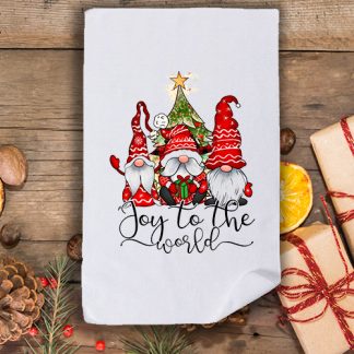 Коледна кърпа с принт джуджета